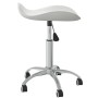 Drehbarer Esszimmerstuhl aus weißem Kunstleder von vidaXL, Essstühle - Ref: Foro24-3088565, Preis: 57,03 €, Rabatt: %