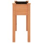 Jardinera con forro interior madera abeto marrón 71x37x76 cm