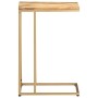 Mesa auxiliar de madera maciza de mango 35x45x65 cm