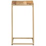 Mesa auxiliar de madera maciza de mango 35x45x65 cm