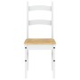 Sillas de comedor 2 uds madera maciza pino blanco 40x46x99 cm