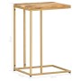 Mesa auxiliar de madera maciza de mango 35x45x65 cm