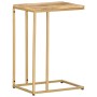 Mesa auxiliar de madera maciza de mango 35x45x65 cm