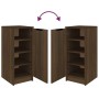 Mueble zapatero madera contrachapada marrón roble 30x35x70 cm de vidaXL, Zapateros y organizadores de calzado - Ref: Foro24-8...