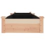 Jardinera arriate con forro madera maciza abeto 240x60x25 cm