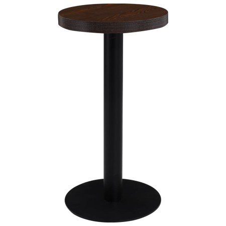 Mesa de bistró MDF marrón oscuro 40 cm