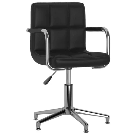 Drehbarer Esszimmerstuhl aus schwarzem Kunstleder von vidaXL, Essstühle - Ref: Foro24-3088093, Preis: 99,49 €, Rabatt: %
