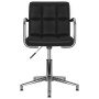 Drehbarer Esszimmerstuhl aus schwarzem Kunstleder von vidaXL, Essstühle - Ref: Foro24-3088093, Preis: 100,94 €, Rabatt: %