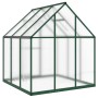 Invernadero con marco base aluminio verde 169x169x195 cm en Invernaderos | Comprar online en Foro24