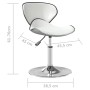 Silla de comedor de cuero sintético blanco de vidaXL, Sillas de comedor - Ref: Foro24-3088595, Precio: 81,78 €, Descuento: %