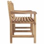 Banco de jardín madera maciza de teca 149,5x60x90 cm