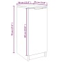 Black engineered wood shoe rack 30x35x70 cm by vidaXL, Shoe racks and shoe organizers - Ref: Foro24-811413, Price: 45,93 €, D...