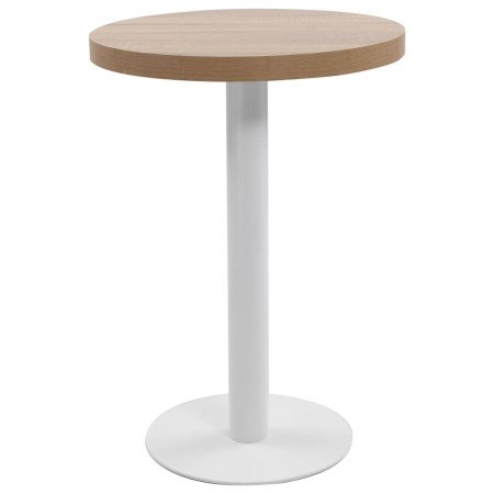 Mesa de bistró MDF marrón claro 60 cm