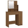 Tocador con LED roble marrón 86,5x35x136 cm de vidaXL, Tocadores para dormitorios - Ref: Foro24-820486, Precio: 101,77 €