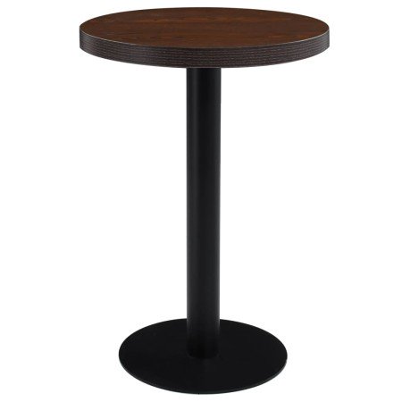 Mesa de bistró MDF marrón oscuro 60 cm en Mesas de cocina y de comedor | Comprar online en Foro24