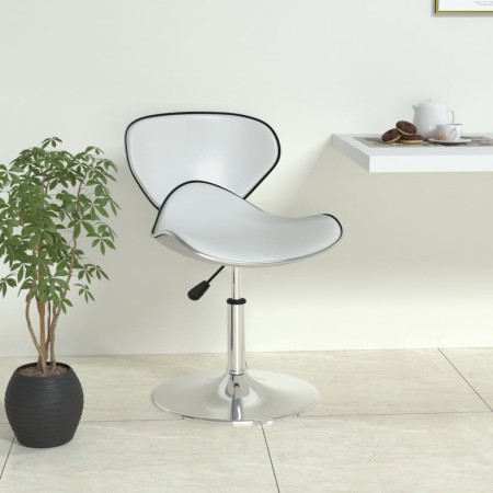 Taburete de cocina cuero sintético blanco de vidaXL, Taburetes de cocina - Ref: Foro24-335109, Precio: 81,78 €, Descuento: %