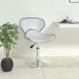Taburete de cocina cuero sintético blanco de vidaXL, Taburetes de cocina - Ref: Foro24-335109, Precio: 81,78 €, Descuento: %