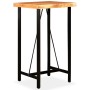 Solid acacia wood bar table and stools real leather and canvas by vidaXL, Furniture sets for kitchens and dining rooms - Ref:...