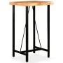 Solid acacia wood bar table and stools real leather and canvas by vidaXL, Furniture sets for kitchens and dining rooms - Ref:...