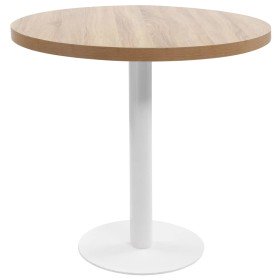 Mesa de bistró MDF marrón claro 80 cm