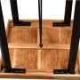Solid acacia wood bar table and stools real leather and canvas by vidaXL, Furniture sets for kitchens and dining rooms - Ref:...