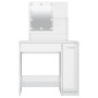 Schminktisch mit hellweißer LED 86,5x35x136 cm von vidaXL, Schlafzimmerkommoden - Ref: Foro24-808816, Preis: 101,95 €, Rabatt: %