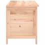 Baúl para cojines de jardín madera maciza abeto 99x50x56,5 cm