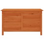 Arcón de jardín madera maciza abeto 99x49,5x58,5 cm