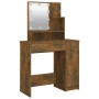 Dressing table with LED smoked oak color 86.5x35x136 cm by vidaXL, Bedroom Dressers - Ref: Foro24-820484, Price: 86,81 €, Dis...