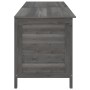 Arcón jardín madera maciza abeto gris antracita 198,5x50x56,5cm
