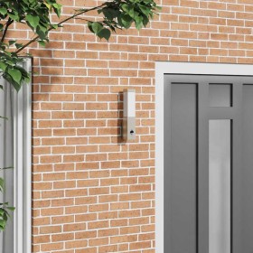 Aplique de exterior Plateado 10.5 x 6 x 35 cm Acero inoxidable