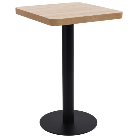 Mesa de bistró MDF marrón claro 50x50 cm en Mesas de cocina y de comedor | Comprar online en Foro24