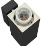 Aplique de exterior Negro 10.5 x 6 x 35 cm Acero inoxidable