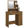 Dressing table with LED smoked oak color 86.5x35x136 cm by vidaXL, Bedroom Dressers - Ref: Foro24-820484, Price: 86,81 €, Dis...