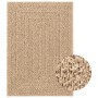 Alfombra ZIZUR apariencia de yute interior y exterior 160x230 cm