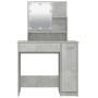 Concrete gray LED dressing table 86.5x35x136 cm by vidaXL, Bedroom Dressers - Ref: Foro24-808814, Price: 101,94 €, Discount: %