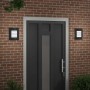Aplique de pared exterior 2 pcs Negro 23.5 x 10.5 x 26 cm