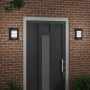 Aplique de pared exterior 2 pcs Negro 23.5 x 10.5 x 26 cm