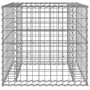 Cesta de gaviones hierro galvanizado color plateado 70x70x65 cm
