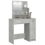 Concrete gray LED dressing table 86.5x35x136 cm by vidaXL, Bedroom Dressers - Ref: Foro24-808814, Price: 101,94 €, Discount: %