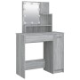 Sonoma grauer LED-Schminktisch 86,5x35x136 cm von vidaXL, Schlafzimmerkommoden - Ref: Foro24-820485, Preis: 95,94 €, Rabatt: %