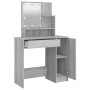 Sonoma grauer LED-Schminktisch 86,5x35x136 cm von vidaXL, Schlafzimmerkommoden - Ref: Foro24-820485, Preis: 95,94 €, Rabatt: %