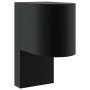 Aplique de pared exterior 2 pcs Negro 12 x 7 x 15 cm
