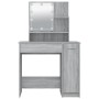 Sonoma grauer LED-Schminktisch 86,5x35x136 cm von vidaXL, Schlafzimmerkommoden - Ref: Foro24-820485, Preis: 95,94 €, Rabatt: %
