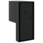Aplique de pared exterior 2 pcs Negro 12 x 7 x 15 cm