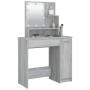 Sonoma grauer LED-Schminktisch 86,5x35x136 cm von vidaXL, Schlafzimmerkommoden - Ref: Foro24-820485, Preis: 95,94 €, Rabatt: %