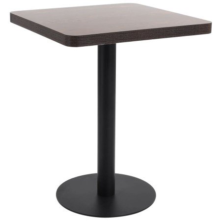 Mesa de jardín bistró MDF marrón oscuro 60x60 cm en Mesas de cocina y de comedor | Comprar online en Foro24