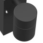 Aplique de pared exterior 2 pcs Negro 6.5 x 10.5 x 16 cm