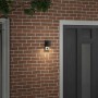 Luz de pared exterior Negro 6.5 x 10.5 x 16 cm Acero inoxidable en Lámparas | Comprar online en Foro24