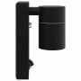 Aplique de pared exterior 2 pcs Negro 6.5 x 10.5 x 16 cm